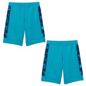 All in Motion Boys' Basketball Shorts, Turquoise S (6/7) Set of 2